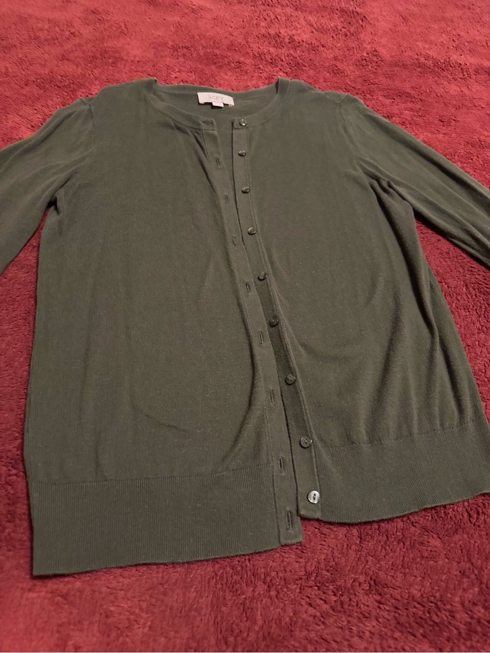 Loft Outlet Women’s Cardigan Sweater M Olive Green